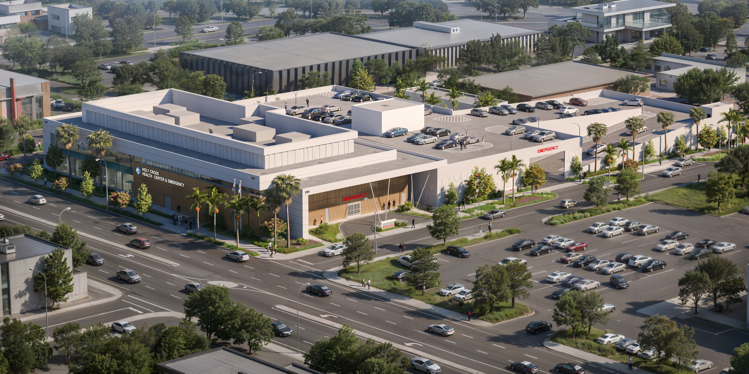 Sunrise FSED aerial daytime